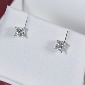 .48 TCW Diamond 💎 Earrings in 14K White Gold
